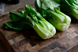 Harvested Bok Choy